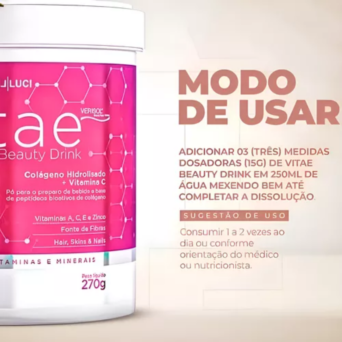 Colágeno Hidrolisado Verisol® - Vitae Beauty Drink